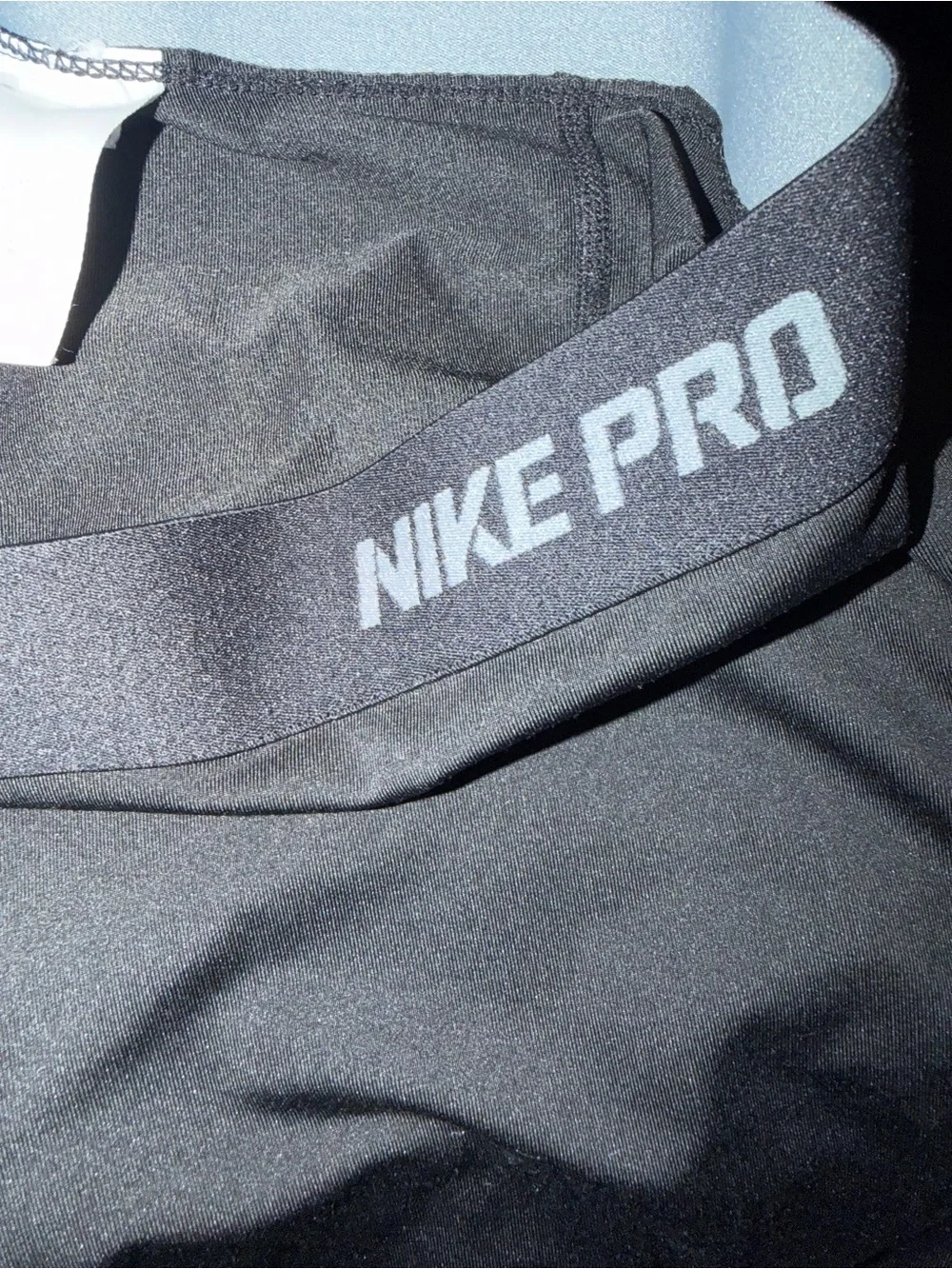 Nike Black Capri Leggings with White Swoosh